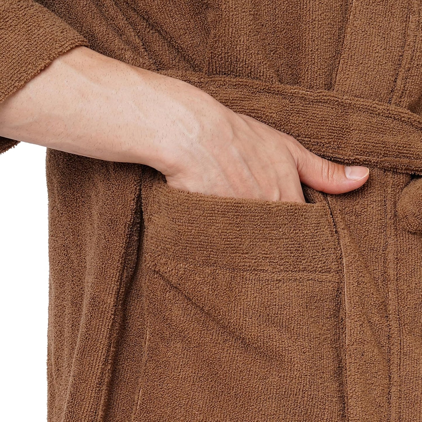 Welspun 100% Cotton Large Bath Robe Cotton 3/4Th Sleeve (Unisex)