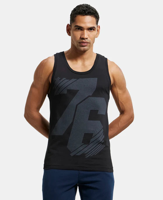 #9928 Jockey Super Combed Cotton Rich Graphic Printed Tank Top
