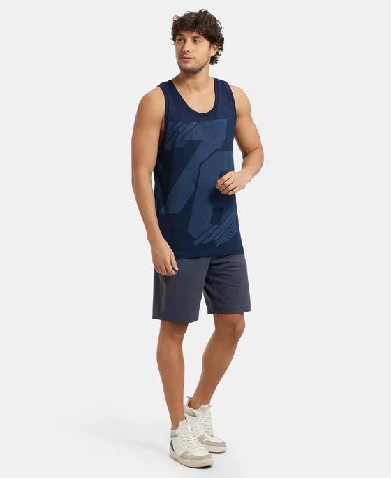 #9928 Jockey Super Combed Cotton Rich Graphic Printed Tank Top