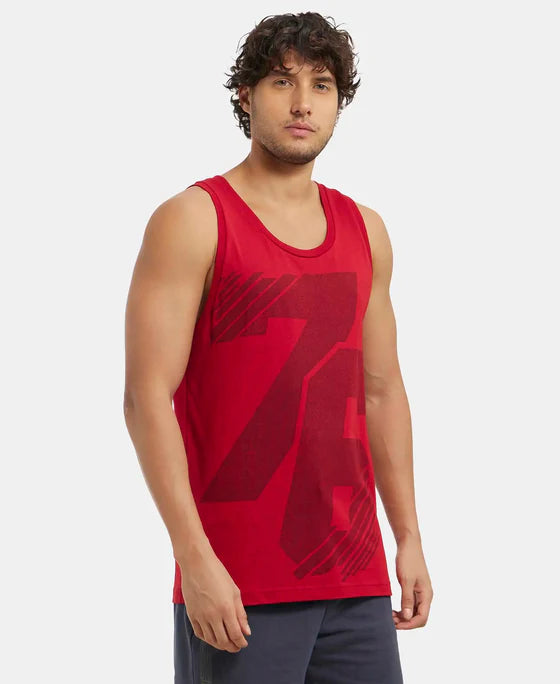 #9928 Jockey Super Combed Cotton Rich Graphic Printed Tank Top