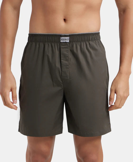 #MC10 Jockey Super Combed Mercerized Cotton Woven Fabric Boxer Shorts