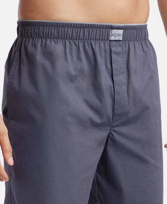 #MC10 Jockey Super Combed Mercerized Cotton Woven Fabric Boxer Shorts