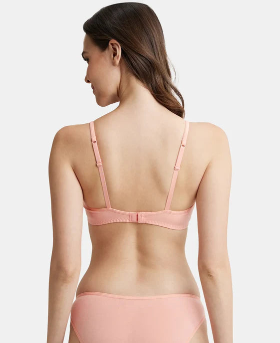 SS12 Jockey Women's Wirefree Non Padded Super Combed Cotton Elastane Stretch Full Coverage Beginners Bra with Adjustable Straps