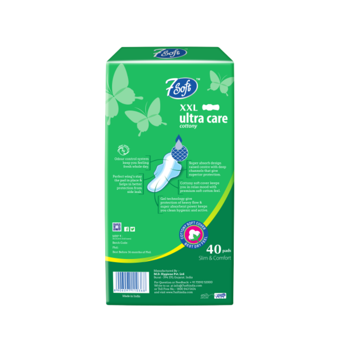 7Soft XXL Ultra Care Sanitary Pads – 40 Pads
