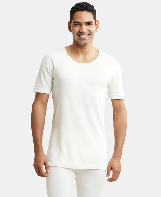 #2400 Jockey Super-Combed Cotton Rich Half Sleeved Regular Fit Thermal T-Shirt with Stay Warm & Stay Fresh Technology
