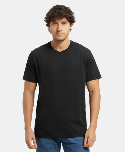 #2714 Jockey Super Combed Cotton Rich Solid Round Neck Half Sleeve T-Shirt
