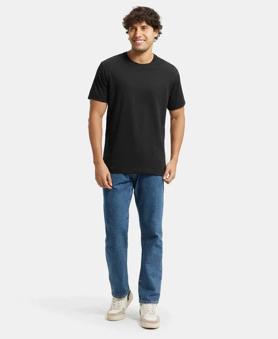 #2714 Jockey Super Combed Cotton Rich Solid Round Neck Half Sleeve T-Shirt