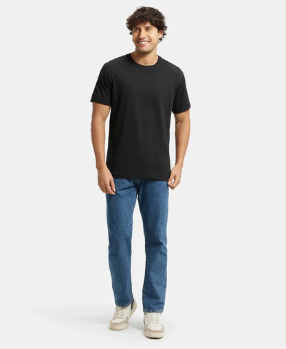 #2714 Jockey Super Combed Cotton Rich Solid Round Neck Half Sleeve T-Shirt