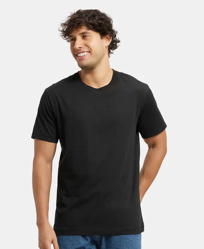 #2714 Jockey Super Combed Cotton Rich Solid Round Neck Half Sleeve T-Shirt