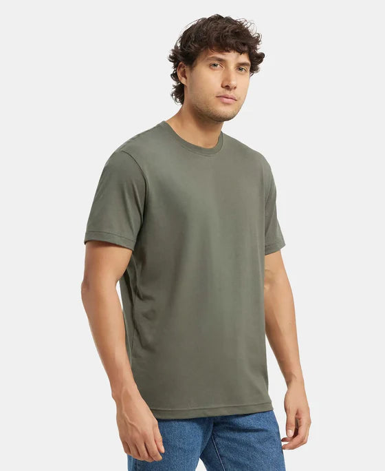 #2714 Jockey Super Combed Cotton Rich Solid Round Neck Half Sleeve T-Shirt