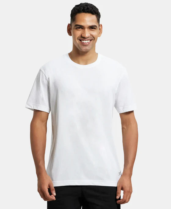 #2714 Jockey Super Combed Cotton Rich Solid Round Neck Half Sleeve T-Shirt