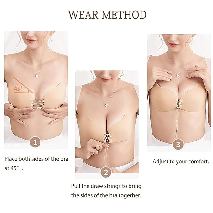 #SK01 Strapless Sticky Bra – Invisible, Backless & Push-Up Lift