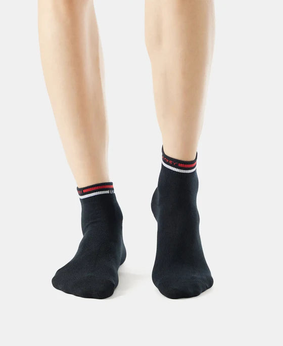 #7002 Jockey Compact Cotton Stretch Ankle Length Socks with Stay Fresh Treatment
