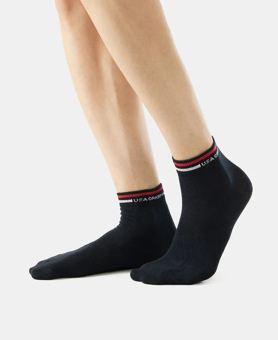 #7002 Jockey Compact Cotton Stretch Ankle Length Socks with Stay Fresh Treatment