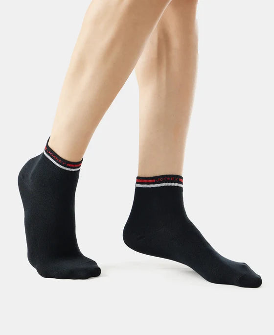#7002 Jockey Compact Cotton Stretch Ankle Length Socks with Stay Fresh Treatment