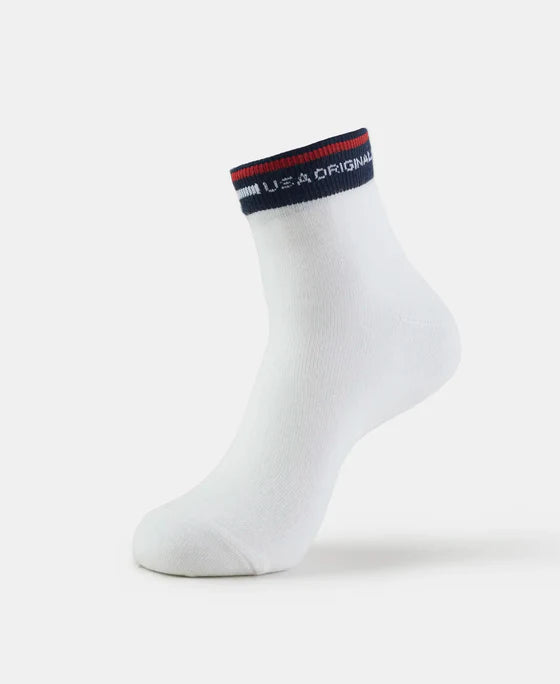 #7002 Jockey Compact Cotton Stretch Ankle Length Socks with Stay Fresh Treatment
