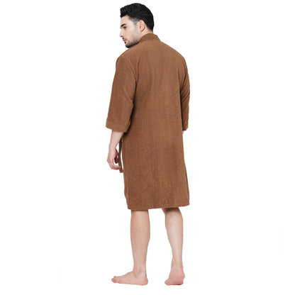 Welspun 100% Cotton Large Bath Robe Cotton 3/4Th Sleeve (Unisex)