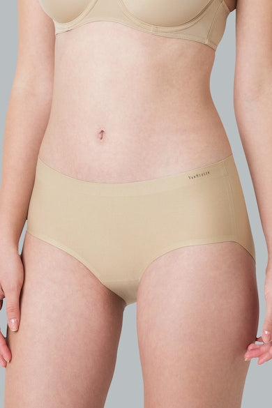 #112 Van Heusen Women Black Plum Solid No Visible Panty Line Easy Stain Release Gusset Invisilite Hipster Panty