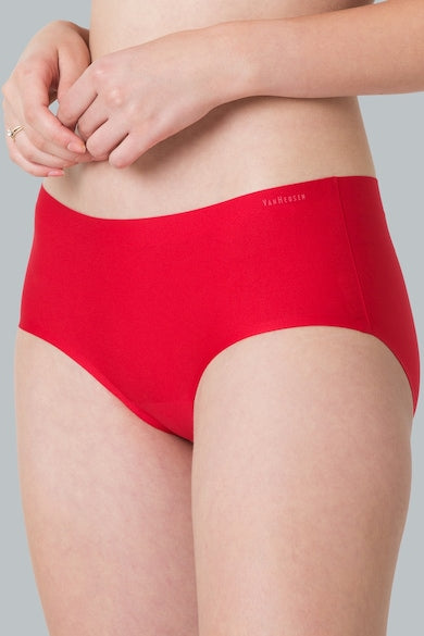#112 Van Heusen Women Black Plum Solid No Visible Panty Line Easy Stain Release Gusset Invisilite Hipster Panty