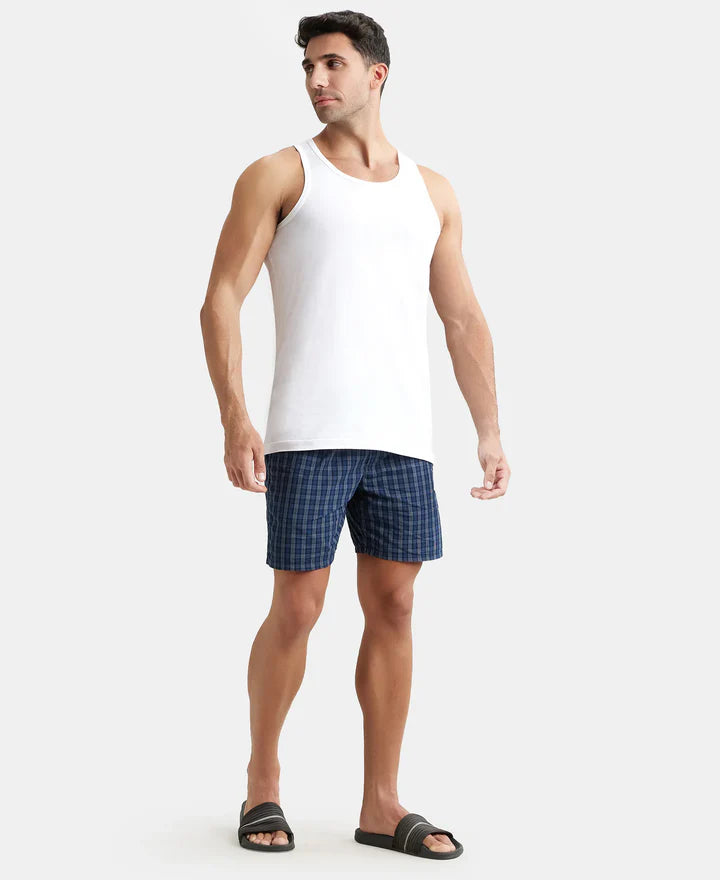 #8820 Jockey Super Combed Cotton Round Neck Sleeveless Vest - White - Pack of 3