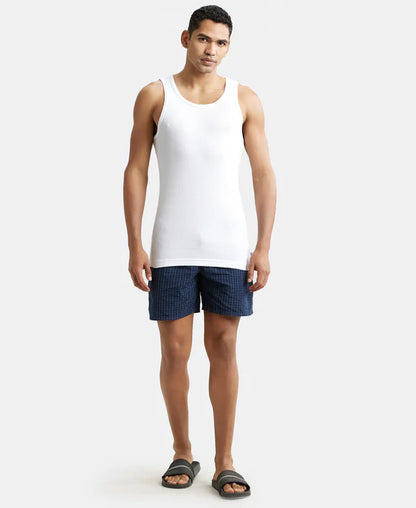 #8823 Jockey Super Combed Cotton Rib Round Neck Sleeveless Vest with StayFresh Properties