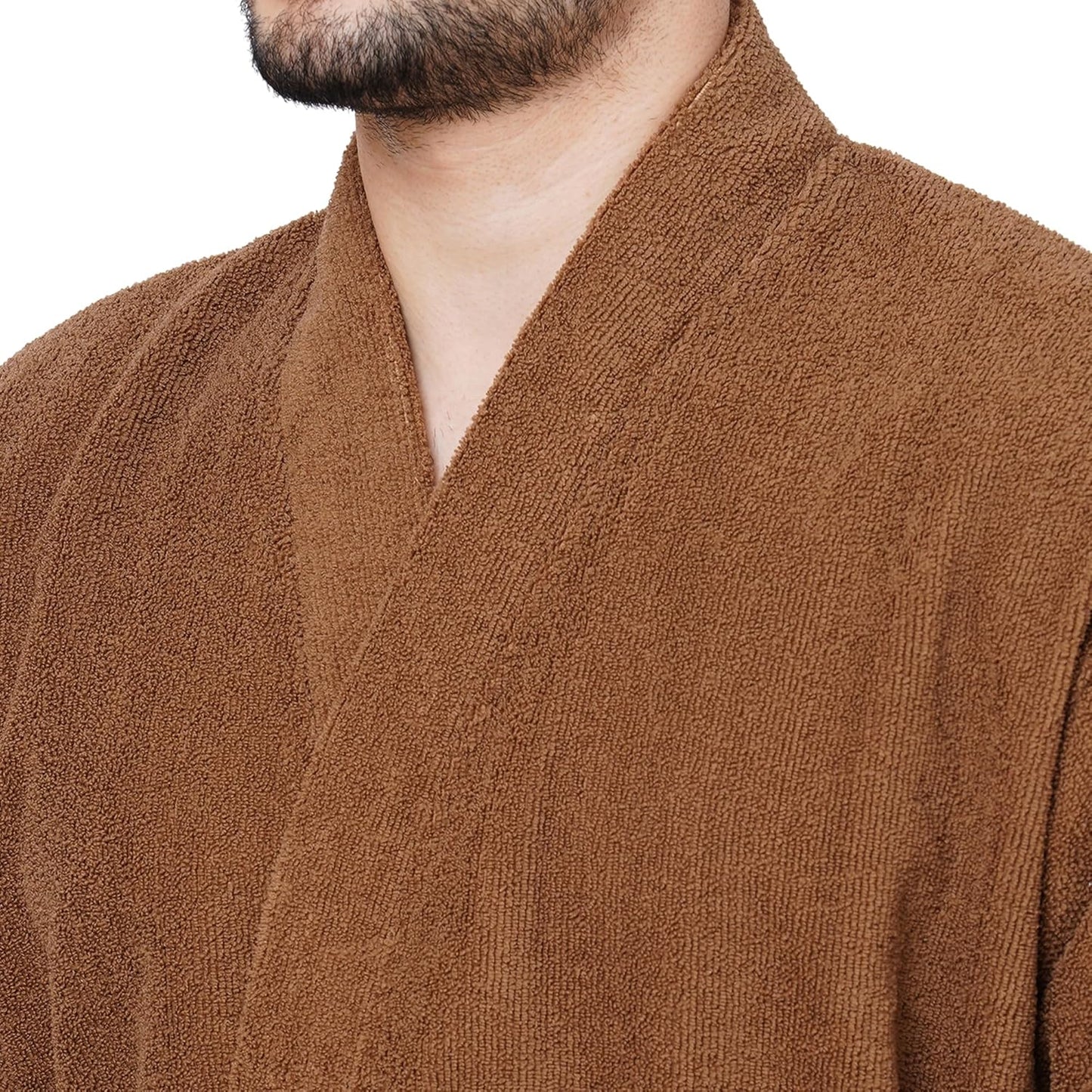 Welspun 100% Cotton Large Bath Robe Cotton 3/4Th Sleeve (Unisex)