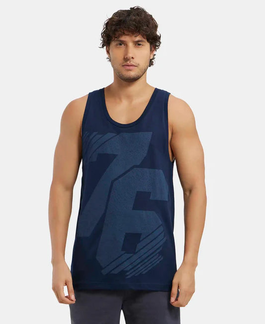 #9928 Jockey Super Combed Cotton Rich Graphic Printed Tank Top