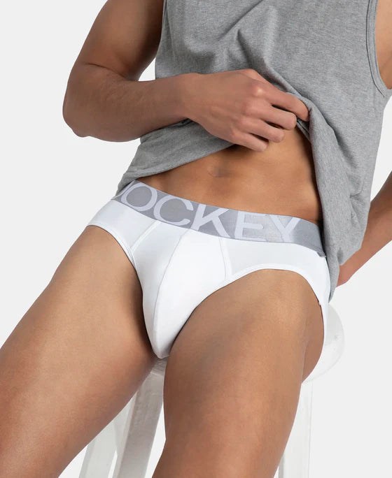 #IC 27 Jockey Tactel Microfiber Elastane Stretch Solid Brief with Moisture Move Properties