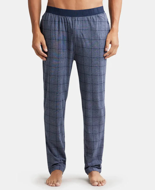 #IM03 Jockey Tencel Micro Modal Cotton Elastane Stretch Regular Fit Checkered Pyjama with Side Pockets
