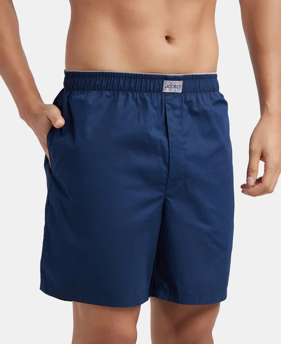#MC10 Jockey Super Combed Mercerized Cotton Woven Fabric Boxer Shorts