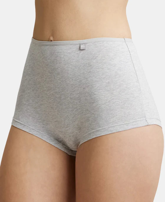 #SS04 Jockey High Coverage Super Combed Cotton Elastane Stretch Mid Waist Boy Shorts with Concealed Waistband and StayFresh Treatment