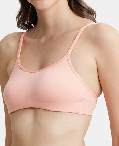 SS12 Jockey Women's Wirefree Non Padded Super Combed Cotton Elastane Stretch Full Coverage Beginners Bra with Adjustable Straps