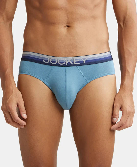 Brief US07 Jockey Super Combed Cotton Elastane Stretch Solid Brief with Ultrasoft Waistband