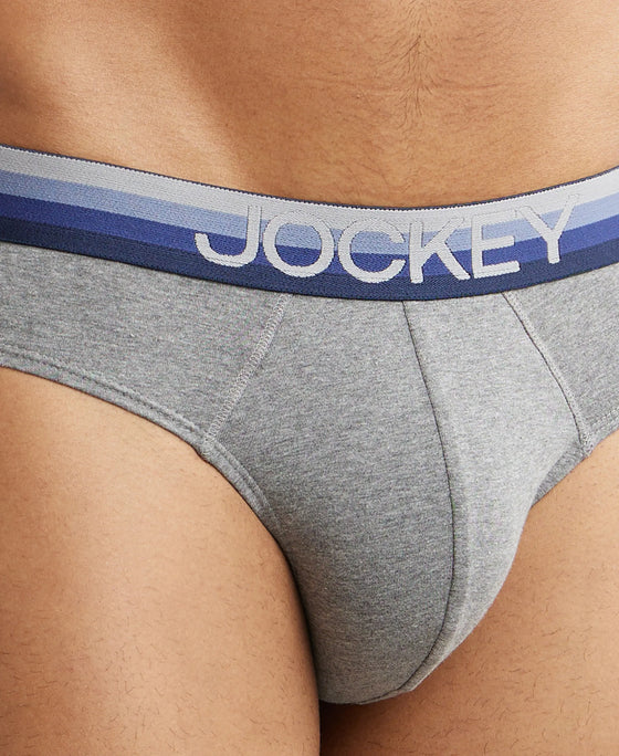 Brief US07 Jockey Super Combed Cotton Elastane Stretch Solid Brief with Ultrasoft Waistband