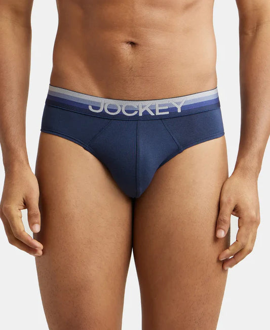 Brief US07 Jockey Super Combed Cotton Elastane Stretch Solid Brief with Ultrasoft Waistband