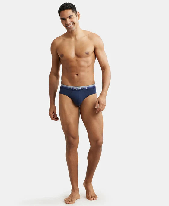 Brief US07 Jockey Super Combed Cotton Elastane Stretch Solid Brief with Ultrasoft Waistband