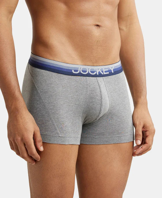 #US 20 Jockey Super Combed Cotton Elastane Stretch Solid Trunk with Ultrasoft Waistband