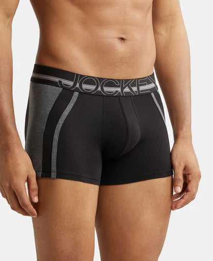 #US21 Jockey Super Combed Cotton Elastane Stretch Solid Trunk with Ultrasoft Waistband