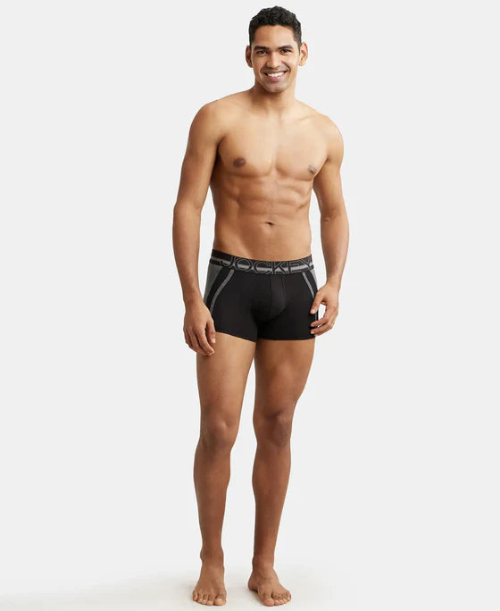 #US21 Jockey Super Combed Cotton Elastane Stretch Solid Trunk with Ultrasoft Waistband