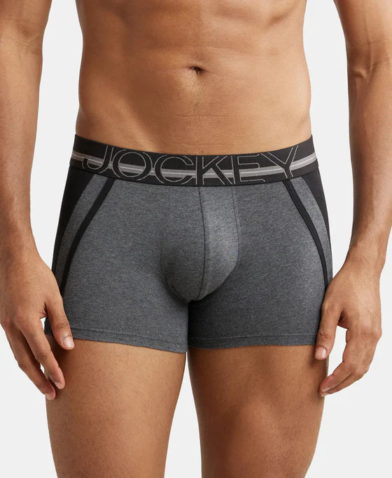 #US21 Jockey Super Combed Cotton Elastane Stretch Solid Trunk with Ultrasoft Waistband
