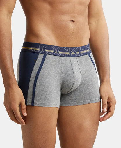 #US21 Jockey Super Combed Cotton Elastane Stretch Solid Trunk with Ultrasoft Waistband